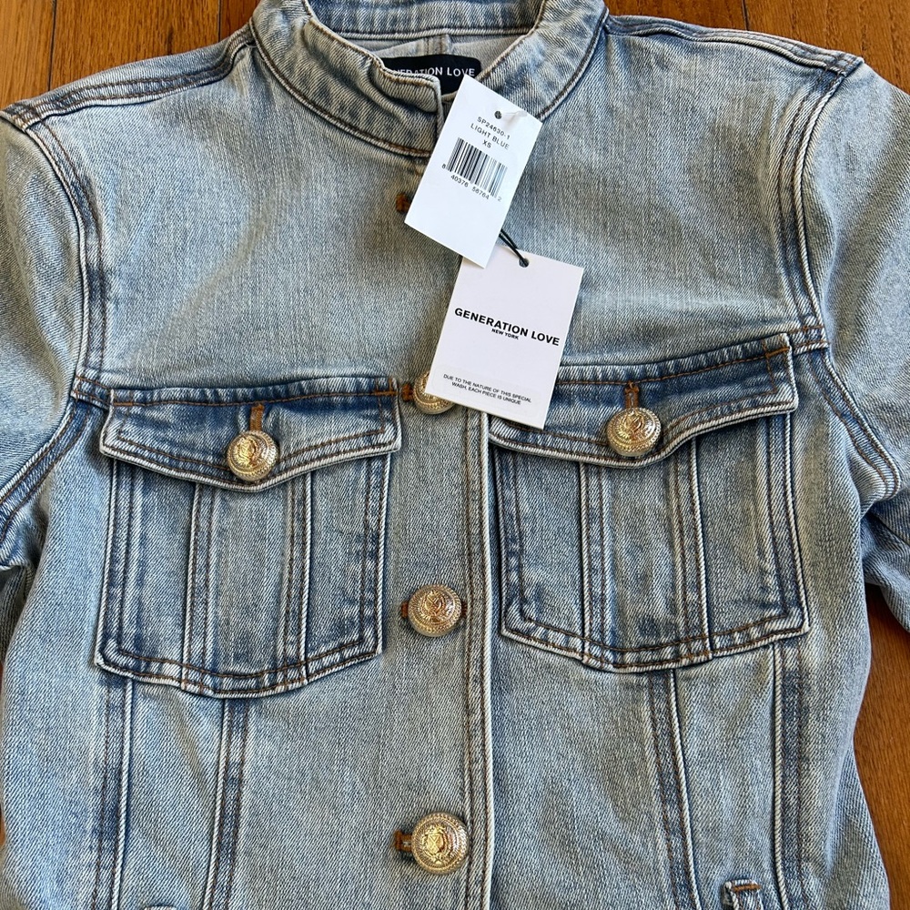 Generation LoveMackenzie Belted Denim Minidress NWT XS - Picture 10 of 16